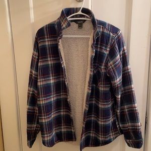 Fleece-lined flannel